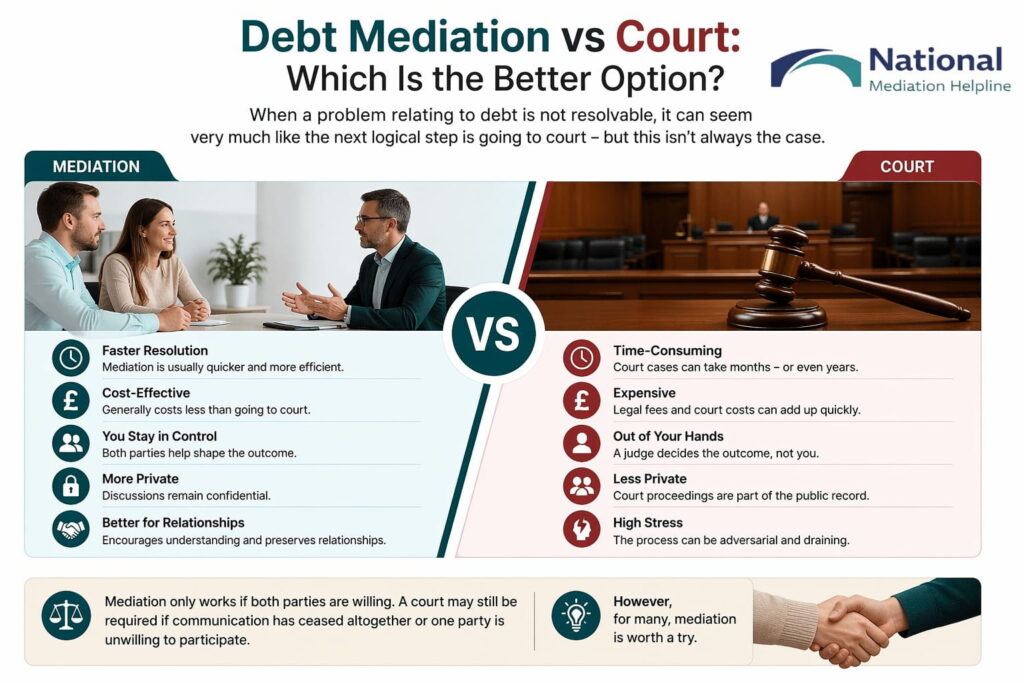 Debt Mediation vs Court: Which Is the Better Option Hartlepool