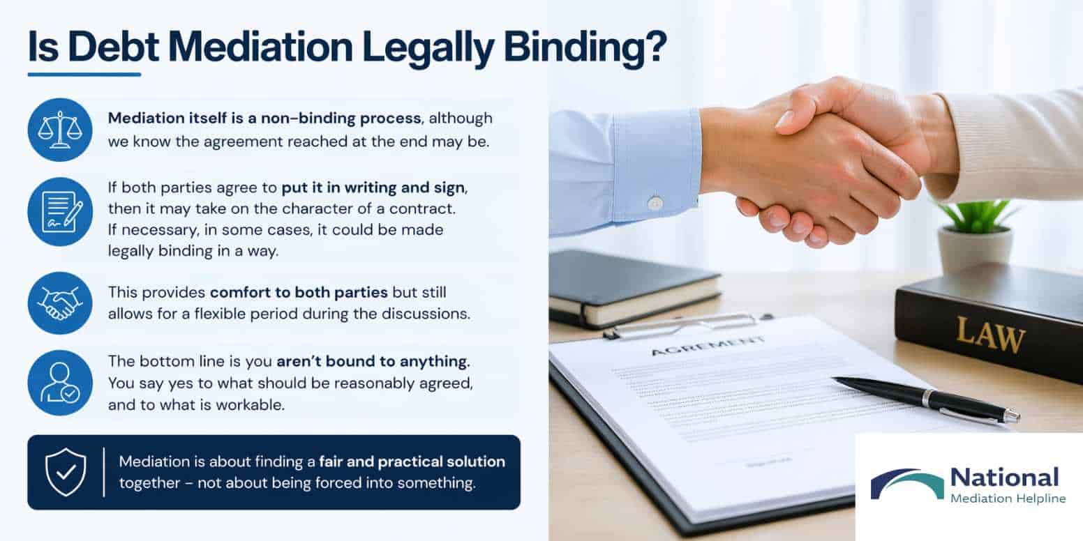 Is Debt Mediation Legally Binding Hartlepool
