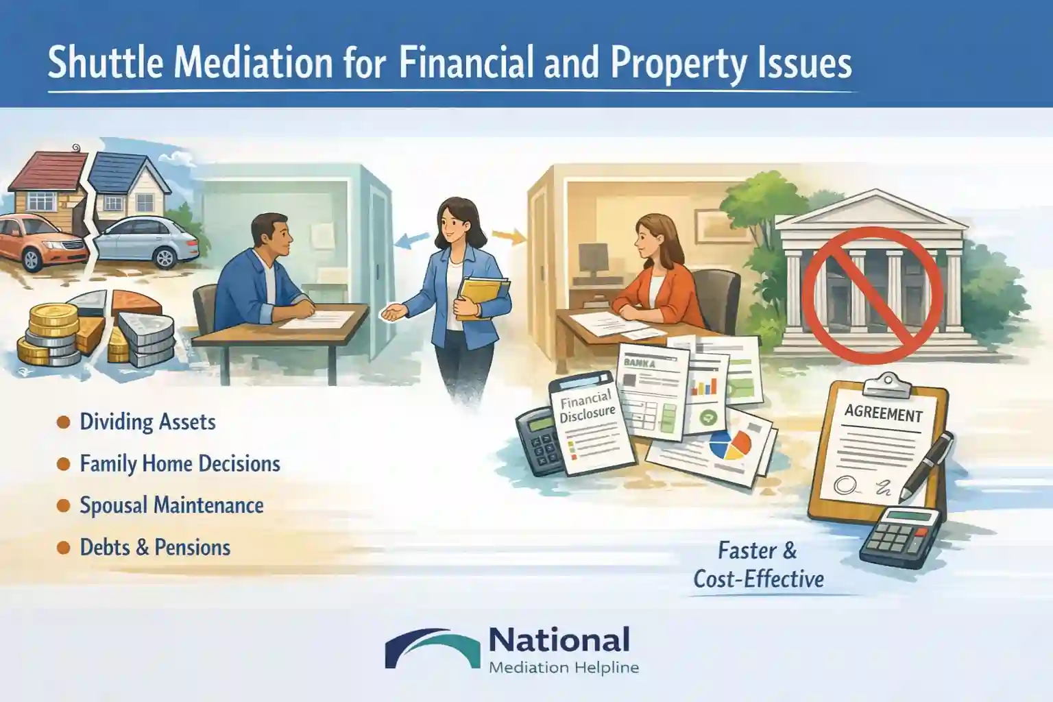 Shuttle Mediation for Financial and Property Issues Hartlepool