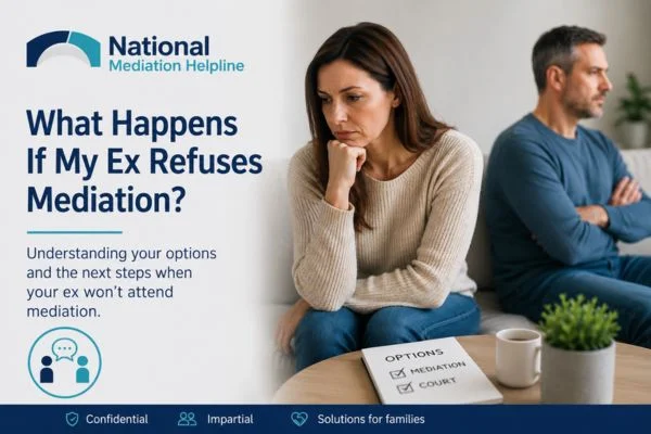 what if my ex refuses mediation Hartlepool?